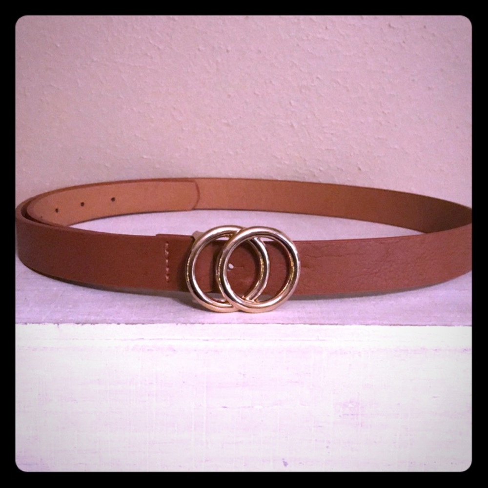 Leather Double O Belt